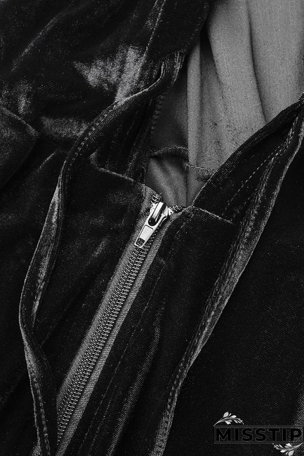 Blue Street Patchwork Solid Draped asymmetrical crop top Straight Long Sleeve Two Pieces