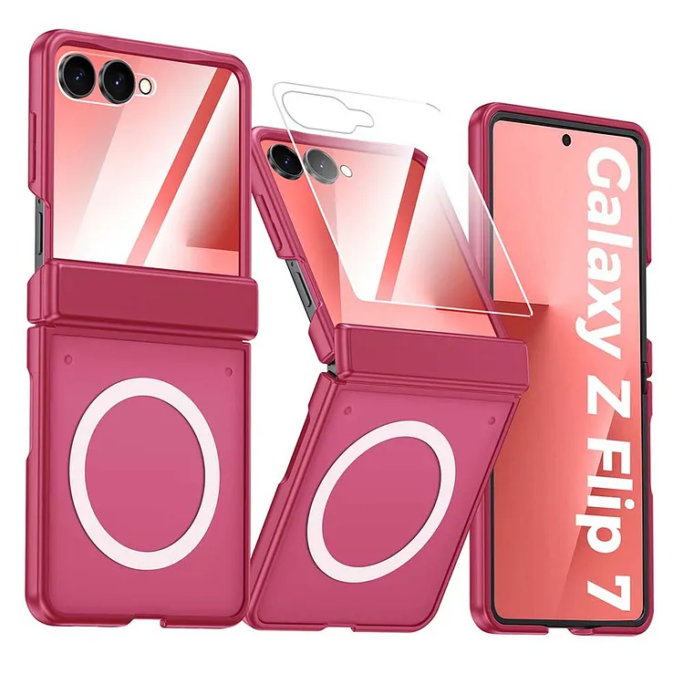 Phone Case for Samsung Galaxy Z Flip7, Magnetic & Hinge Protection