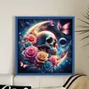 Rose Skull-11CT Stamped Cross Stitch 40*40cm/15.75*15.75in tapestrymarket
