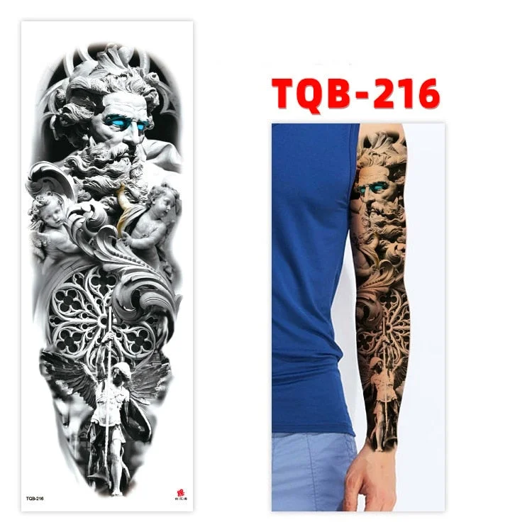 Temporary Tatoo Tattoo for Woman Tattoo Stickers Arm Tattoo Big Sleeve Men and Women Personality Tiger Leopard stickers