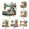 Sewing Machine - 14CT Cross Stitch - 40*40cm
