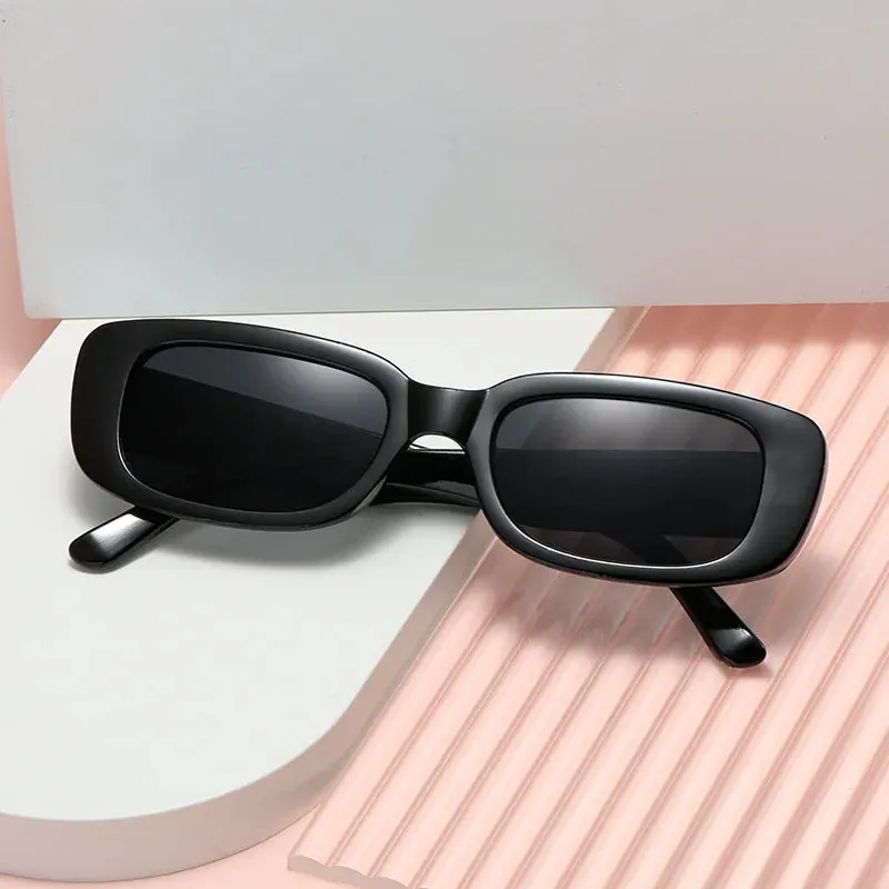 Brownm Rectangle Sunglasses