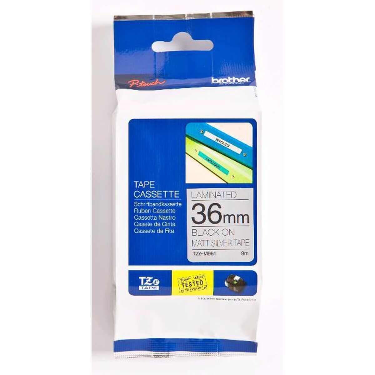 Original Ink Cartridge Brother TZEM961 Black Black/Silver Silver