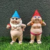 A Lovely Gift For Peeing  Naughty Garden Gnome Set (2 PCS Couples)