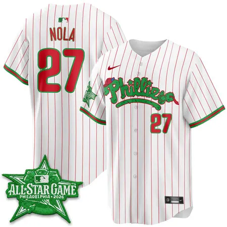 Youth Philadelphia Phillies #27 Aaron Nola White 2026 MLB All-Star Jersey