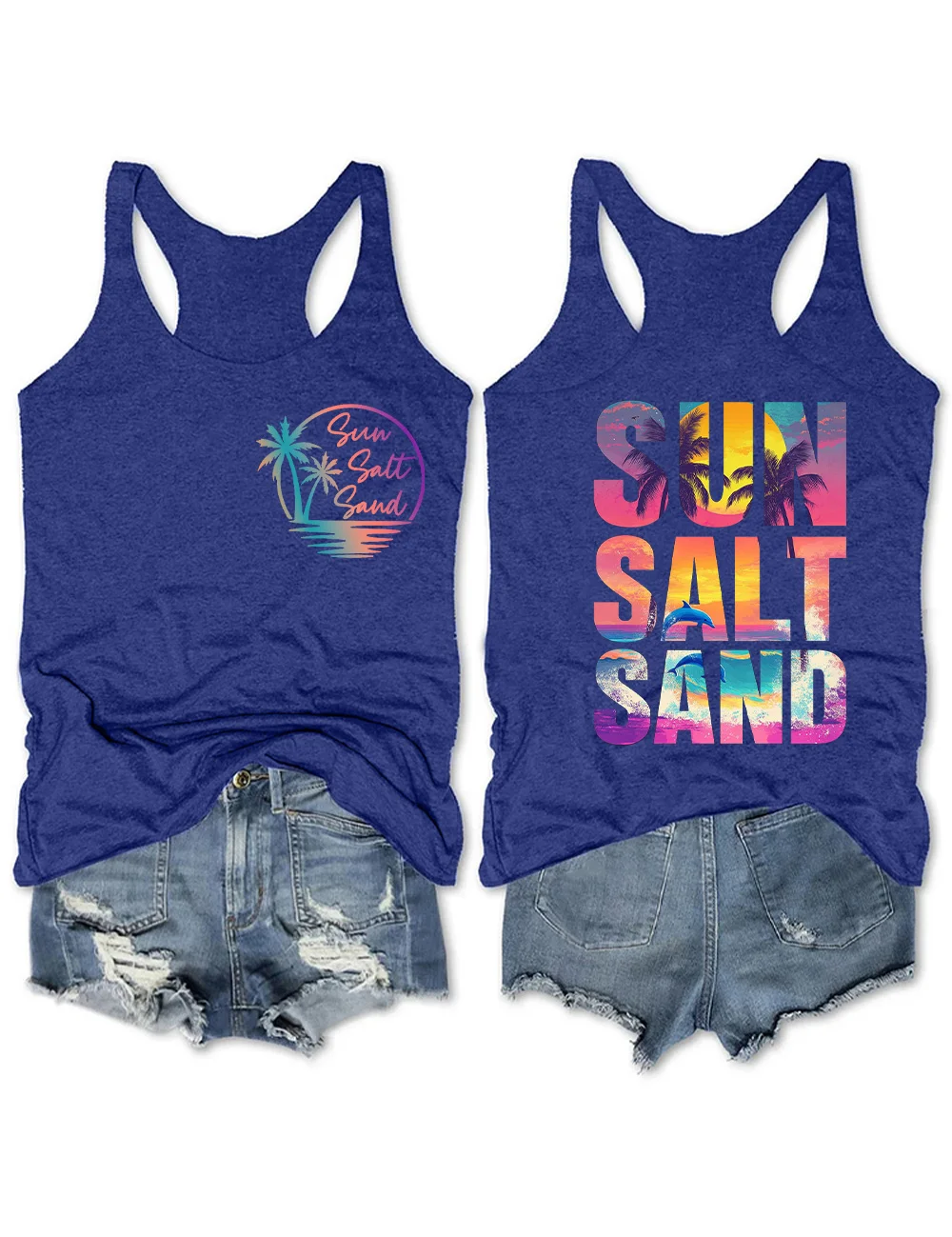 Retro Summer Sun Salt Sand Tank