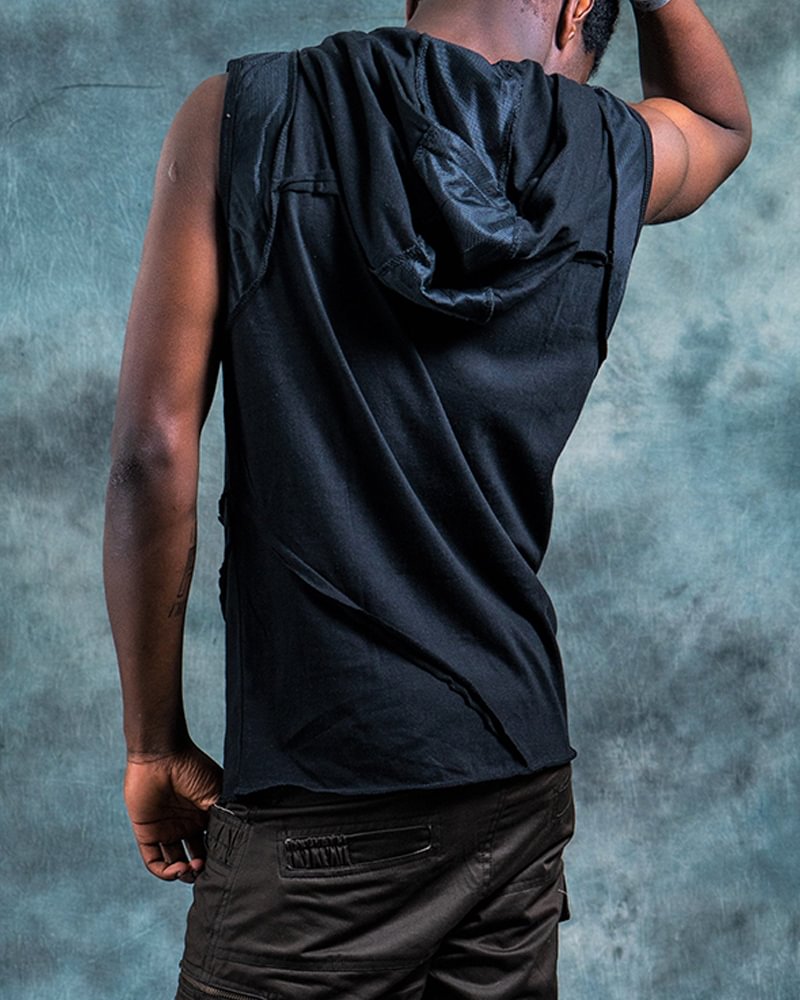 Men's Tank Top with Hoodie