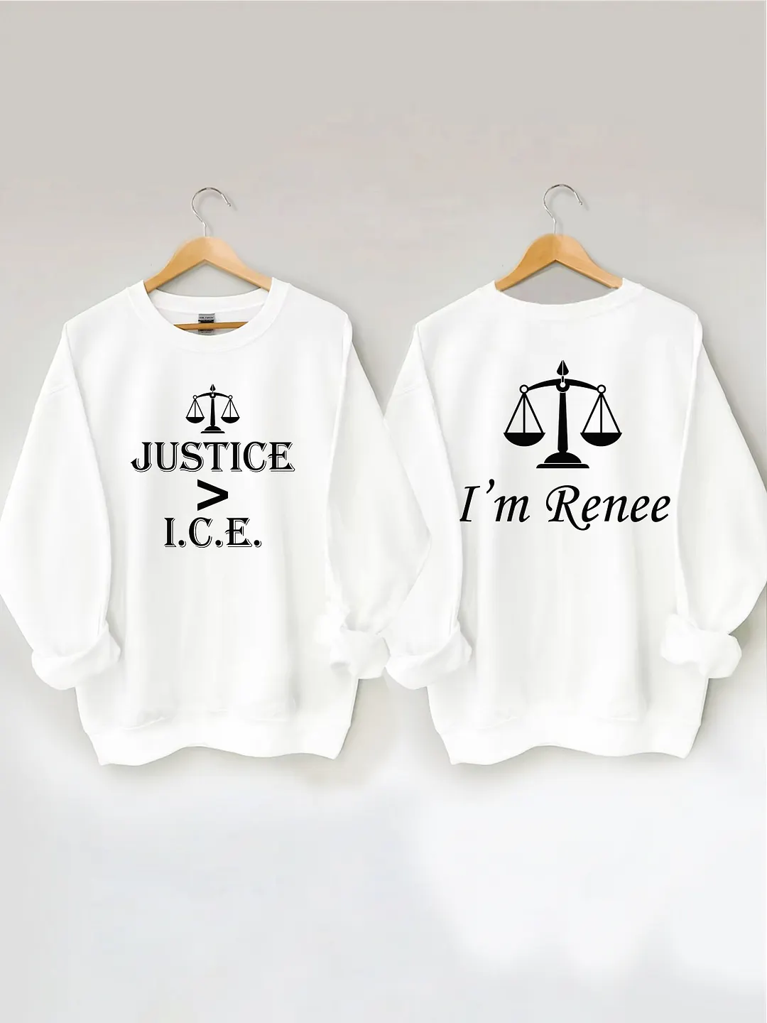 Justice Greater Than ICE Sweatshirt