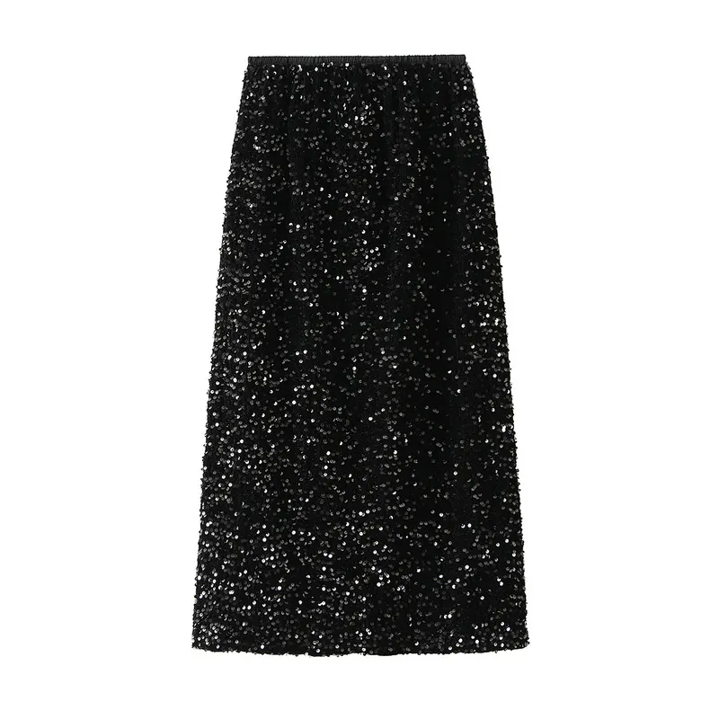 Nigikala Nigikala Industry Lianglid Half-Dress Woman Autumn 2025 New After Open Fork Straight Dress Bagbice Tight Dress D8035