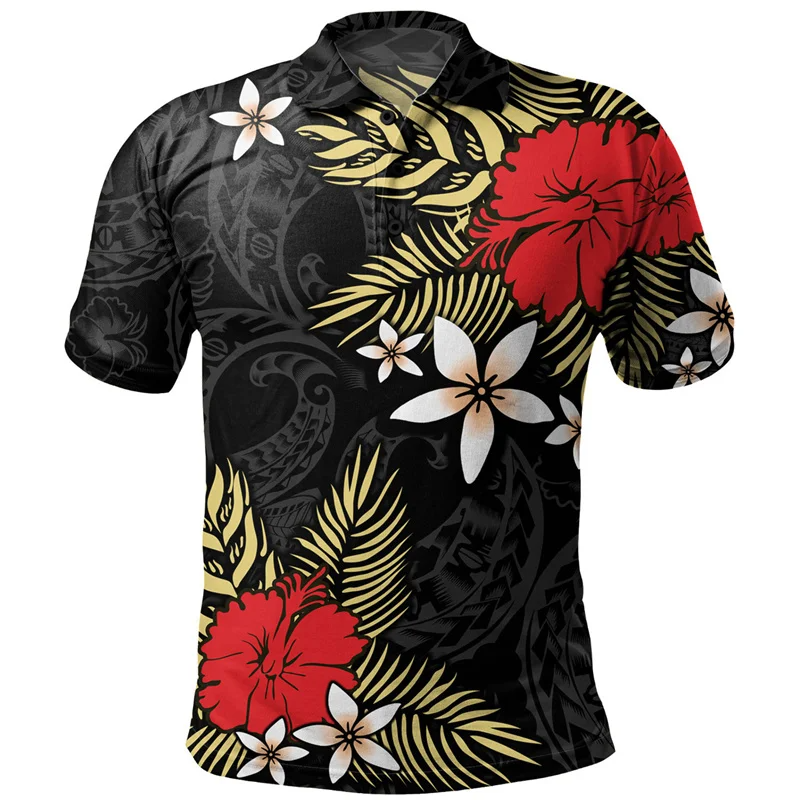 Yourtouchlock men costume adult Summer Fashion Polo Shirt Men 3D Printing Flowers Short Sleeves T-shirt Button Lapel Loose Hawaiian Lapel T Shirts Comfort Tops