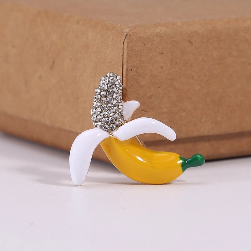 Cute Modern Style Pin Banana Alloy Women’s Brooches