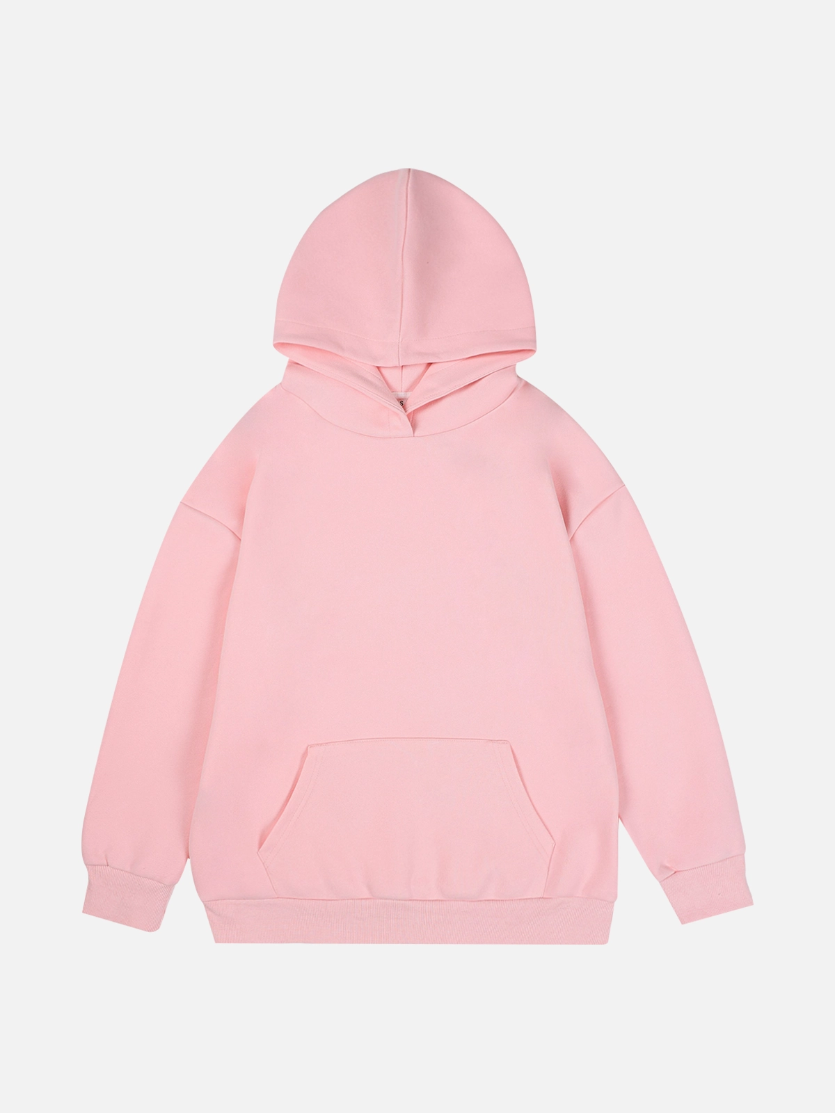 Pink Act Chic Ghost Cherry & Letter Printed Hooded Sweatshirt Front