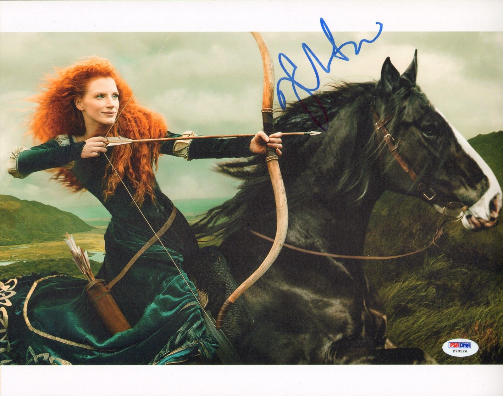 Jessica Chastain Signed 11x14 Photo Poster painting PSA/DNA COA The Huntsman Picture Autograph