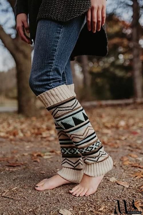 MidiSono - Aztec Print Leg Warmers