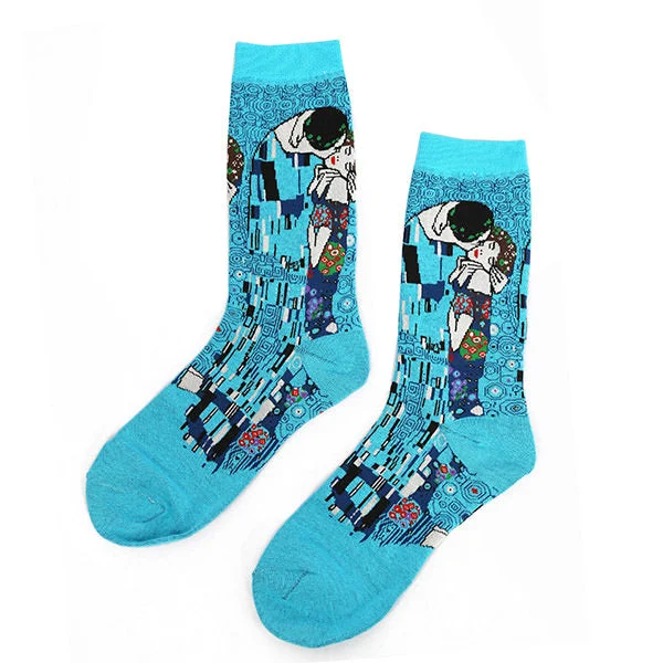 The Kiss Klimt Socks in Blue