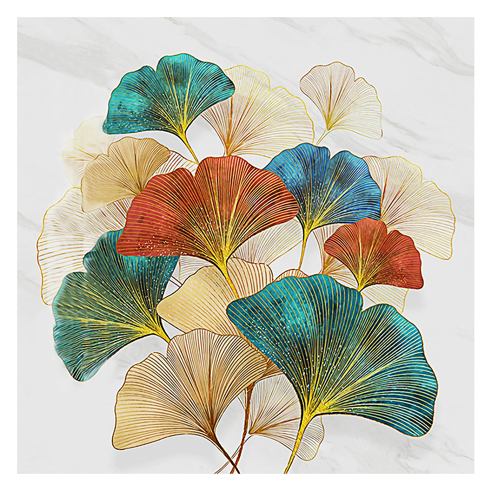 

Leaf - 11CT Stamped Cross Stitch - 48*48CM, 501 Original