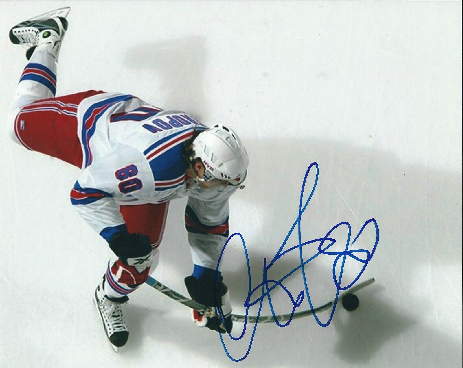 Signed 8x10 NIK ANTROPOV New York Rangers Autographed Photo Poster painting - COA