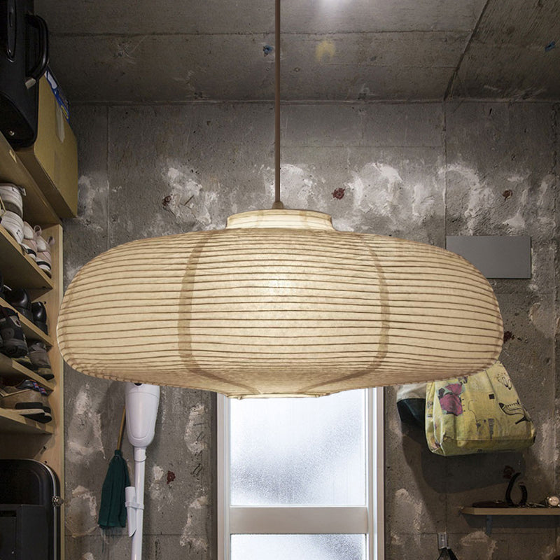 Lantern Traditional Paper Hanging Pendant Lamp
