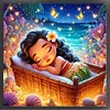 Princess Moana - 11CT Stamped Cross Stitch - 50*50cm - Disney
