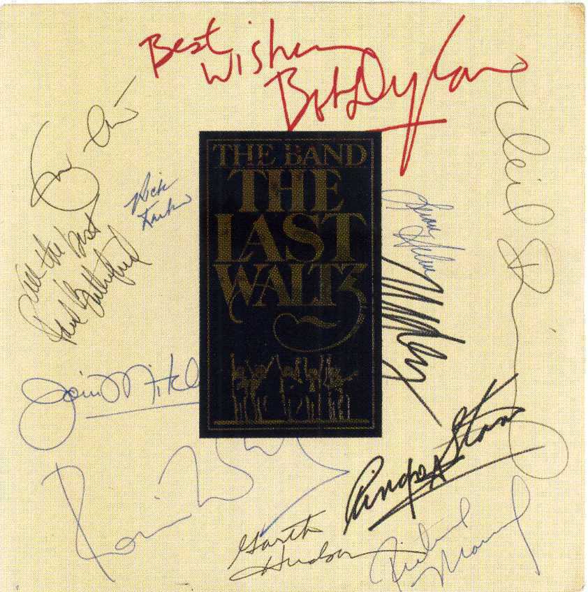 THE BAND Signed 'Last Waltz' Photo Poster paintinggraph - Rock Band + others - Preprint