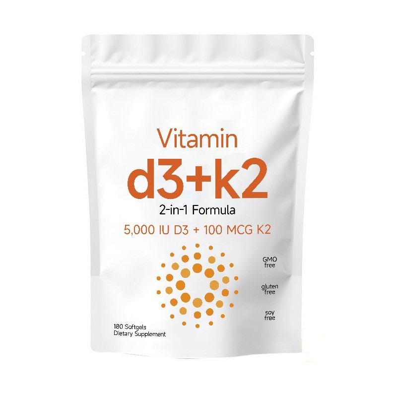 Vitamin D3+K2 2-in-1 Softgels 5000IU + 100mcg