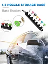 Pressure Washer Nozzle Holder 5/7 Holes Spray Nozzle Sets Stand Daily for Garden