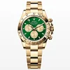 Rolex Daytona m126508 Yellow Gold Green Dial 4131 movement Super Clone