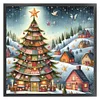 Christmas Tree-11CT Stamped Cross Stitch 50*50cm/19.69*19.69in