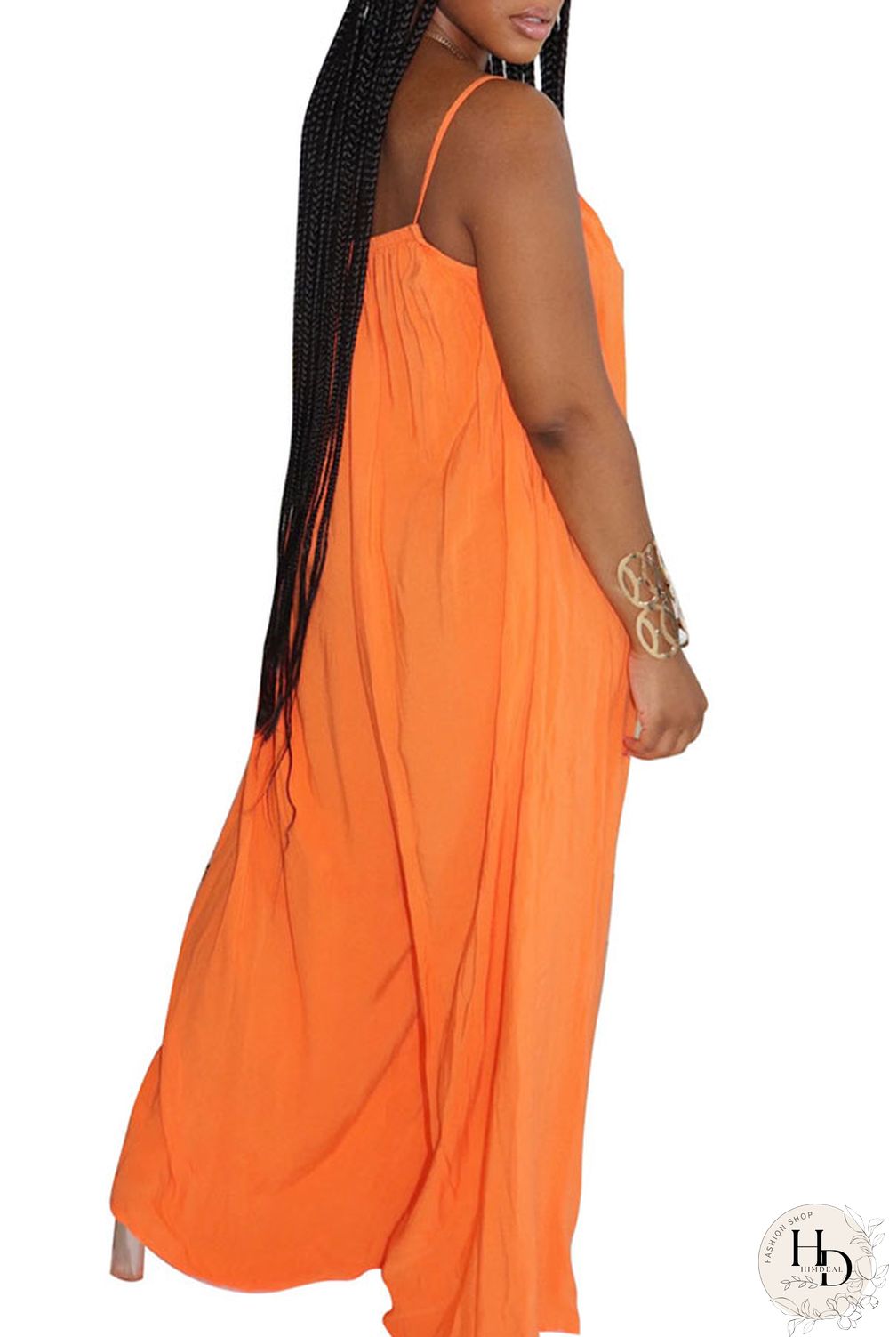 Red Fashion Sexy Solid Slip Jumpsuits