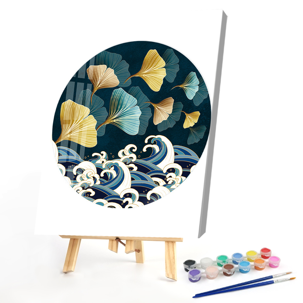 

40*50CM - Paint By Numbers - Flowers And Leaves, 501 Original