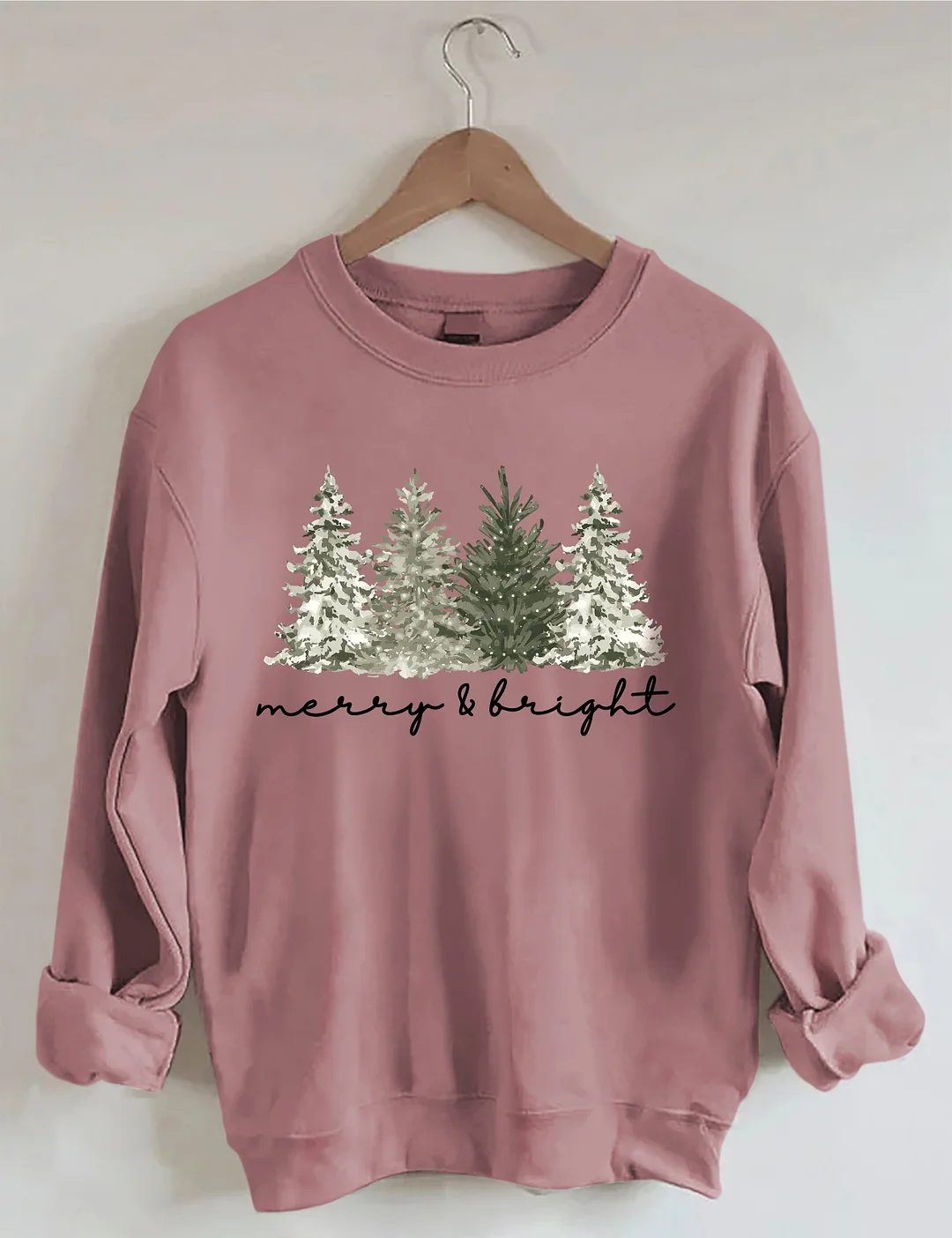 Merry & Bright Christmas Tree Sweatshirt