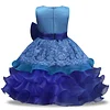 Kid Girl Dresses Sleeveless Lace Bowknot Flower Princess Dress