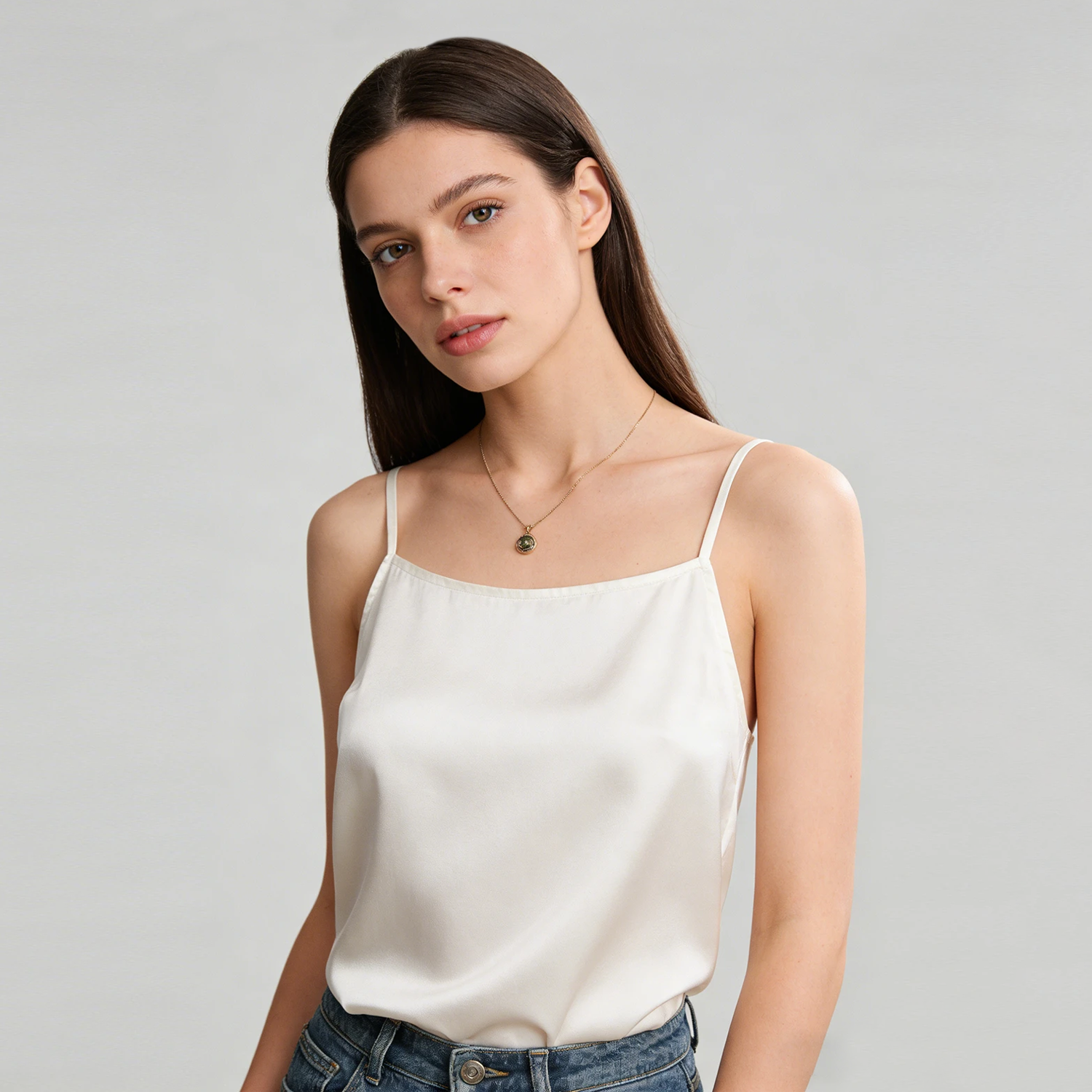 Silk Stretch Camisole Top For Women REAL SILK LIFE