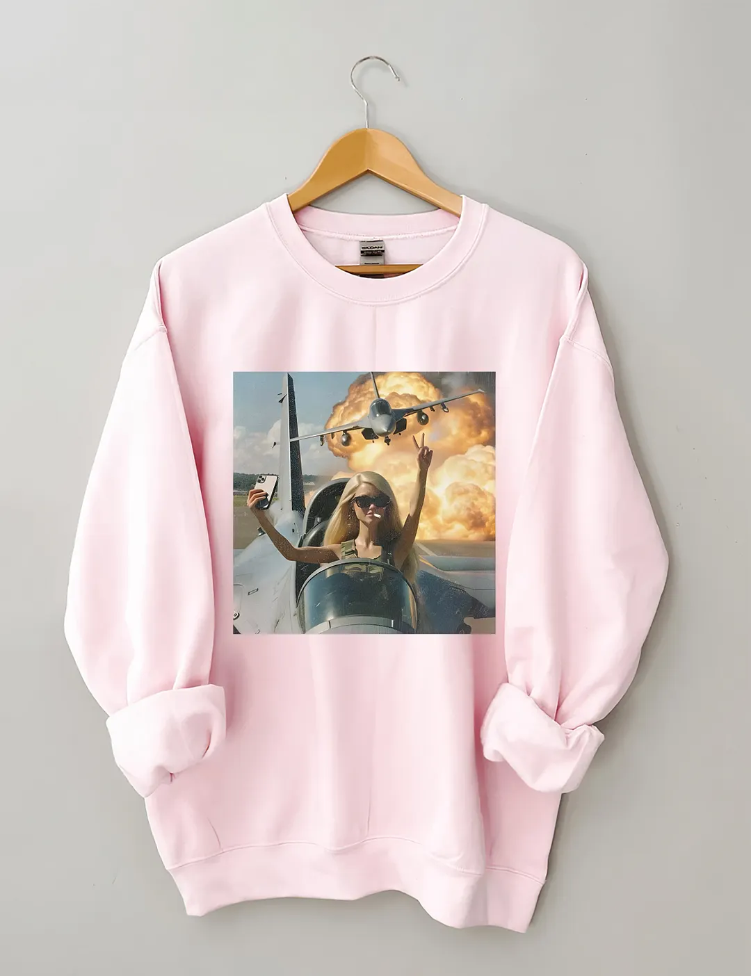 Doll Flying A Plane Sweatshirt