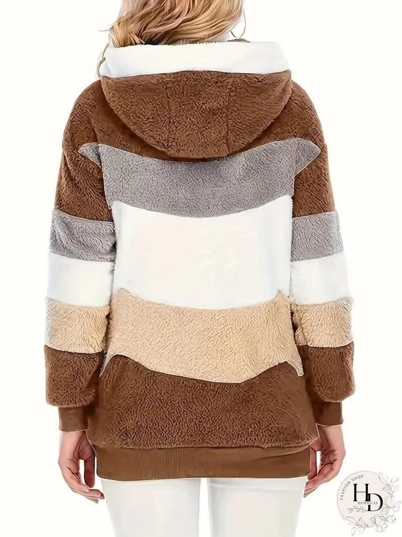 Trendy Tie-Dye Hooded Jacket