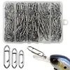 260pcs Fishing Power Clips Stainless Steel Speed Clips for Freshwater Saltwater