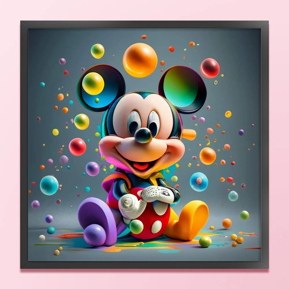 11CT Full Stamped Cross Stitch - Mickey(Canvas|40*40CM)