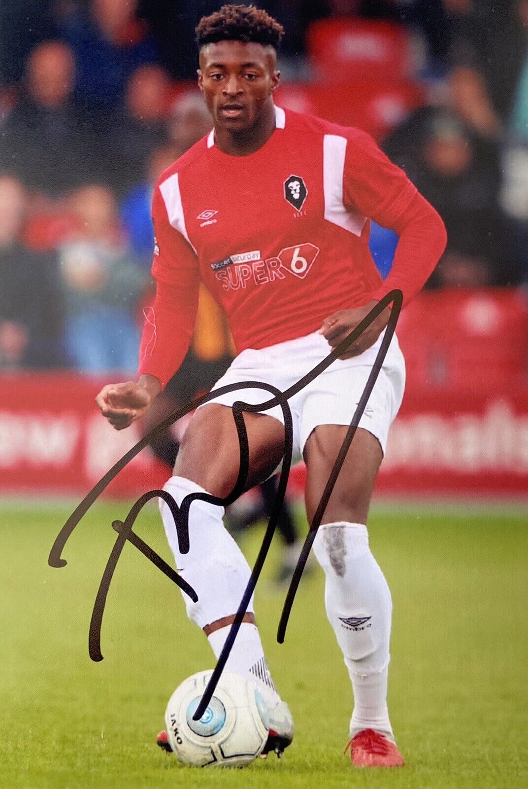 Devante Rodney Genuine Hand Signed Salford City 6X4 Photo Poster painting