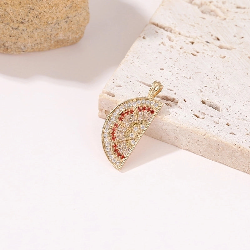 Minimalist Star Moon Heart Shape Copper Plating Inlay Zircon Charms