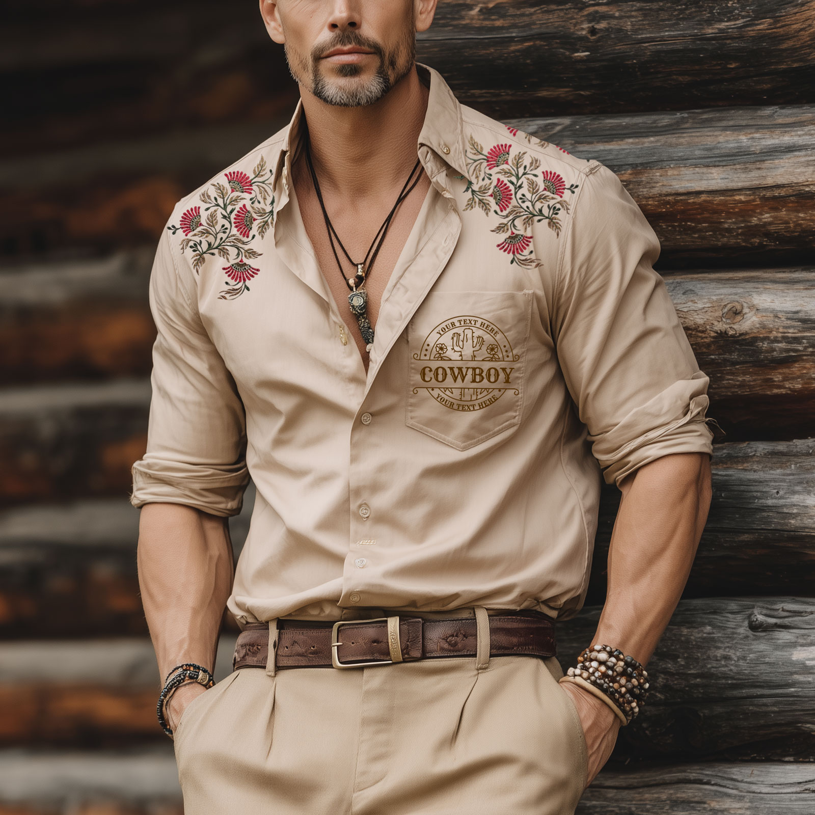 Embroidered Cowboy Shirt