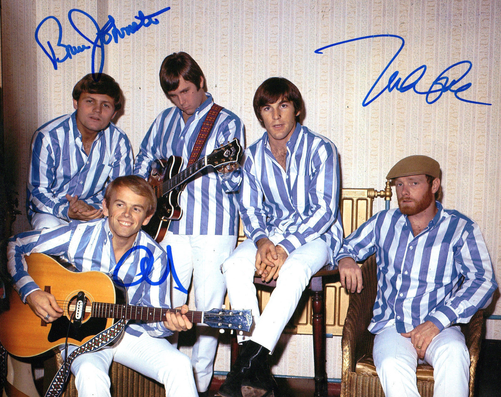 GFA Love, Bruce & Jardine * THE BEACH BOYS * Signed 8x10 Photo Poster painting PROOF B2 COA