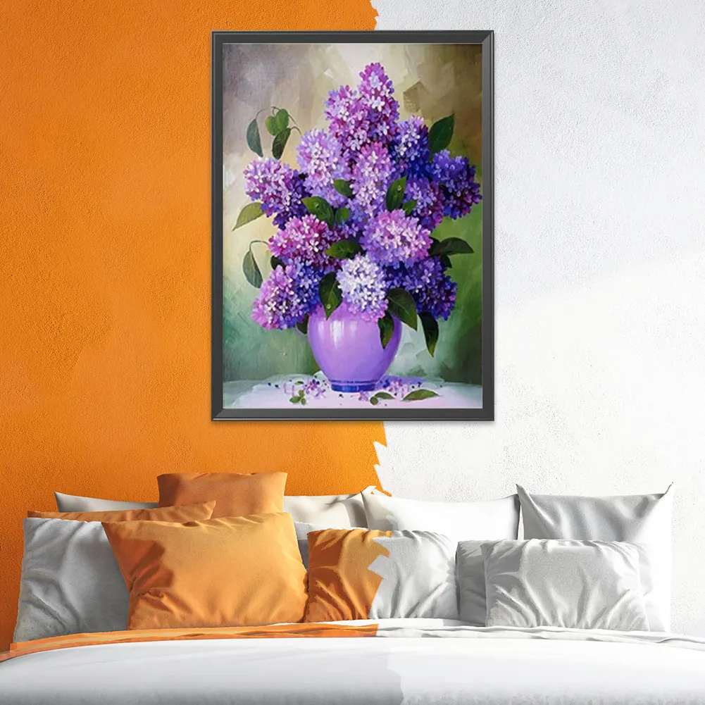 11ct Stamped Cross Stitch - Flower(40*50cm)