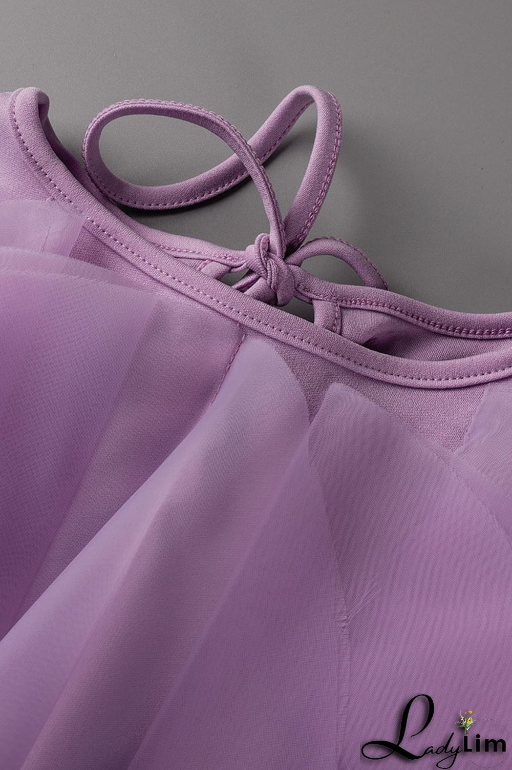 Green Fashion Sweet Solid Patchwork Asymmetrical O Neck Tops