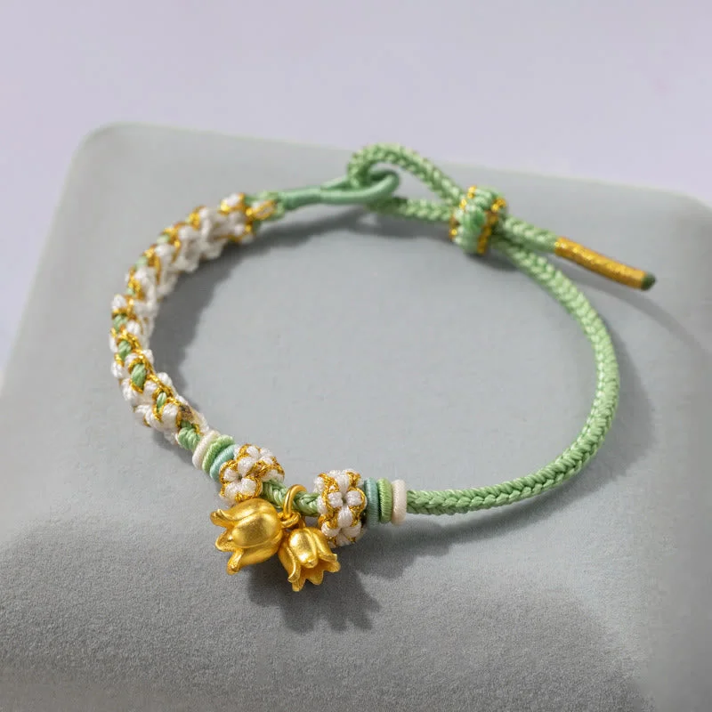 Lily Of The Valley Luck Protection String Bracelet