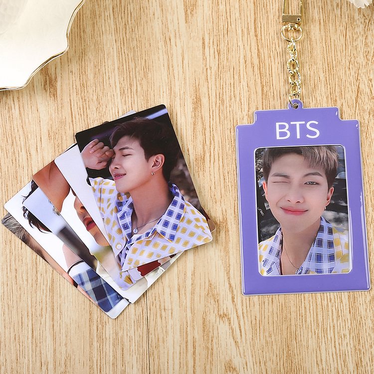 BTS DICON Photocard Holder Keychain