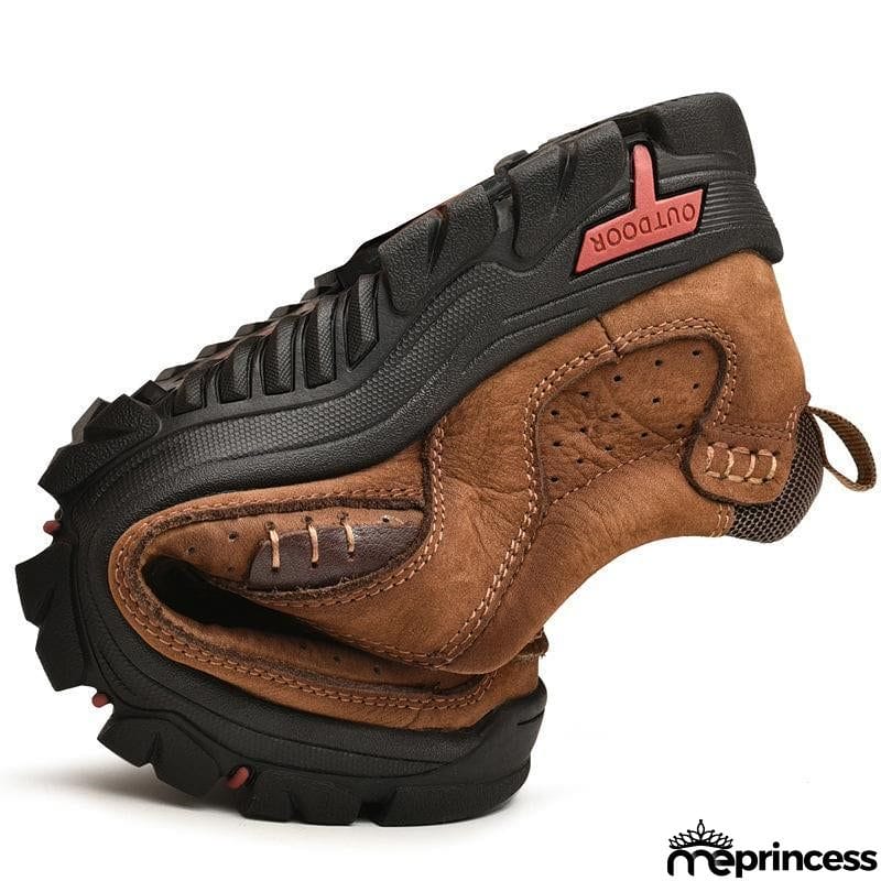 Men's Breathable Genuine Leather Handmade Walking Shoes