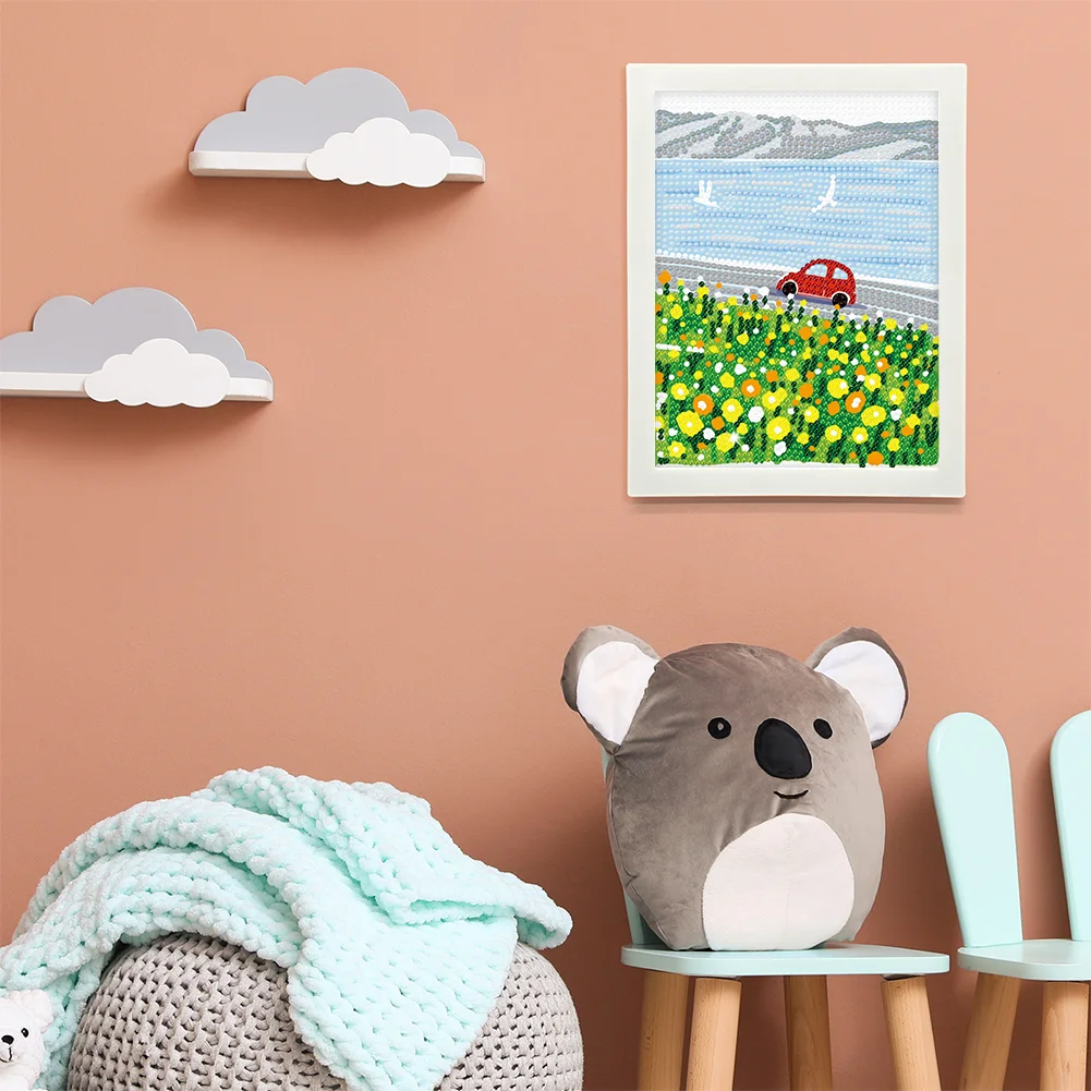 DIY Landscape Full Drill Diamond Painting for Beginners(Canvas|15*20cm)【with Plastic Frame】