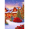 (40*60cm)Snow View - Full Round Drill Diamond Painting