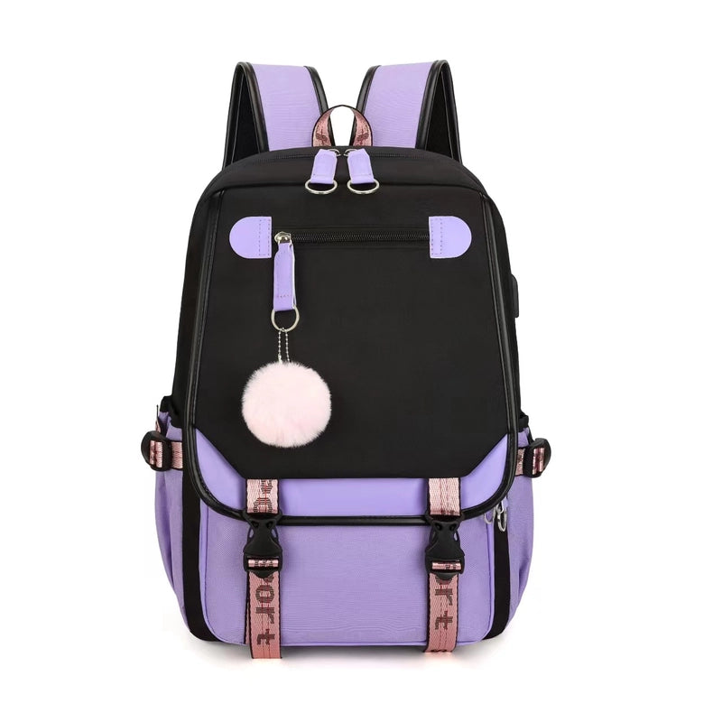 Solid Color Holiday School School Backpack