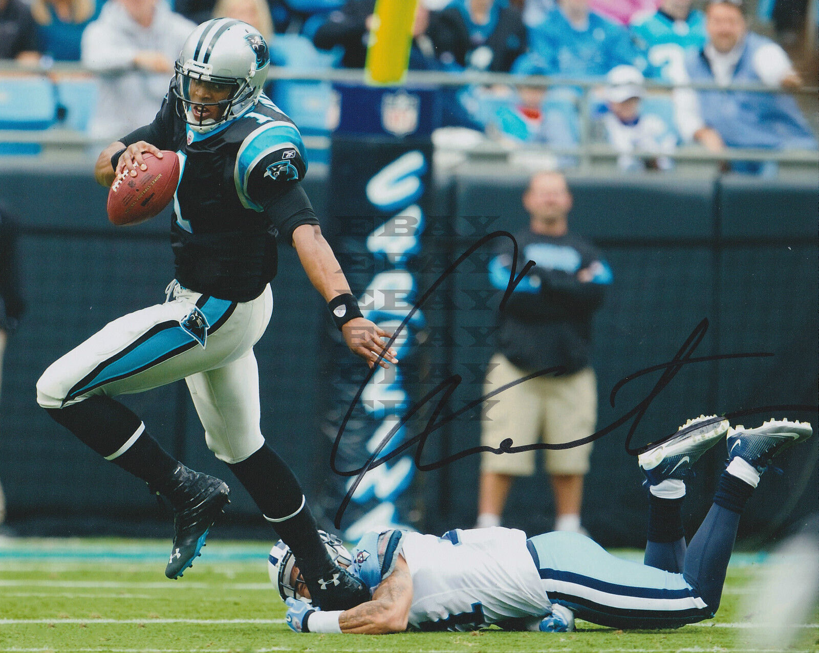 Cam Newton Panthers Signed 8x10 autographed Photo Poster painting Reprint